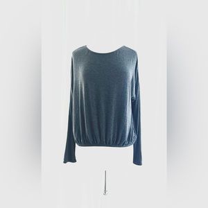 JoyLab Large Gray V-Back Sweater